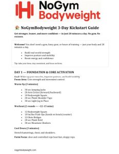 3 Day Kickstart Guide
